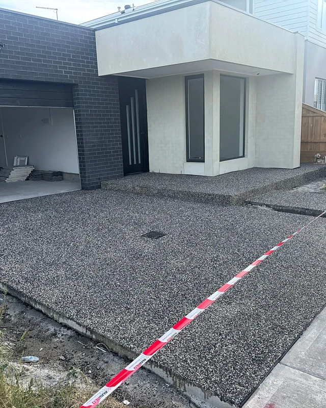 Exposed Aggregate project by Masters in Concreting in Melbourne